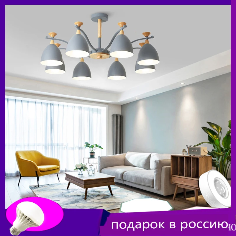 

Nordic Modern E27 bedroom bedside wall lamp living room chandelier hotel villa apartment interior lighting dining room lamp