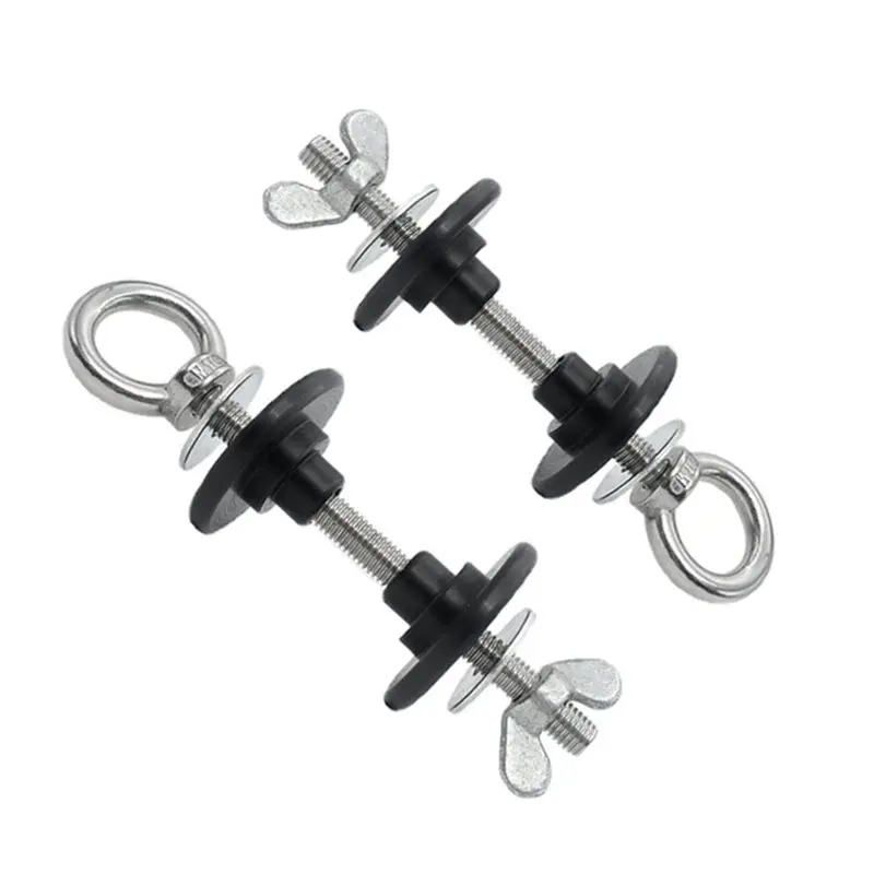 

ABHS-2 Pack Band Pegs For Power Rack, Power Rack Attachments For Resistance Bands, Eye Bolt Swing Basket