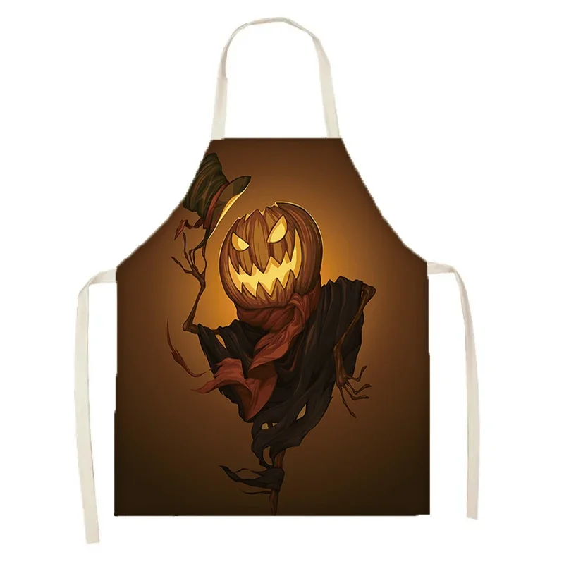 Halloween Decoration Atmosphere Apron Kitchen Unisex Apron Children\'s Anti-fouling Apron