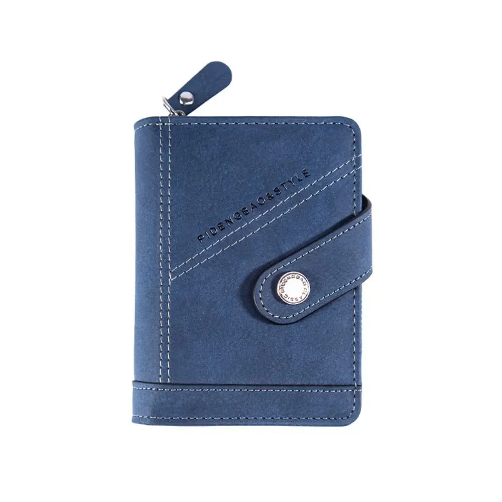 أزياء بو الجلود الرجال المحفظة لينة متعددة فتحة للبطاقات محفظة قصيرة ذات سعة كبيرة حقيبة بطاقة متعددة الوظائف