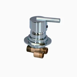 MTTUZK Wall Mounted 2 Input 1 Output Water Shower Room Mixer Faucet Separate Bathroom Shower Faucet Brass Hot &Cold Mixing Valve