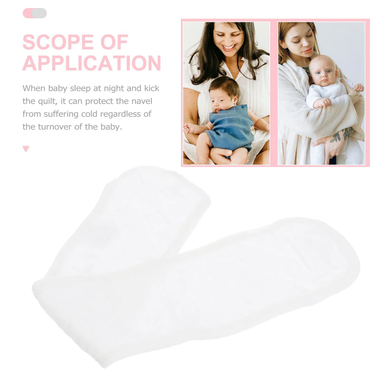 

10Pcs Newborn Navel Belt Cotton Baby Belly Button Band Breathable Infant Umbilical Protective Adjustable Band Newborn Navel Belt