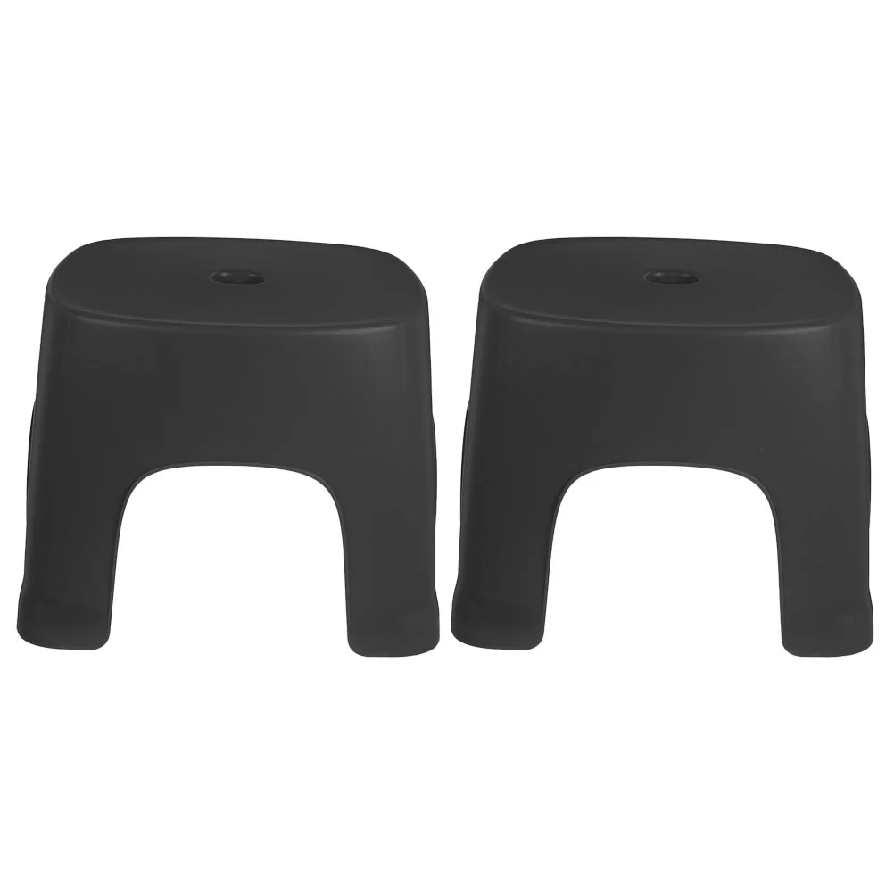 

2 Pcs Low Stool Kids Step Stools Training Bench Plastic Foot Pvc Toilet Toddler Bathroom