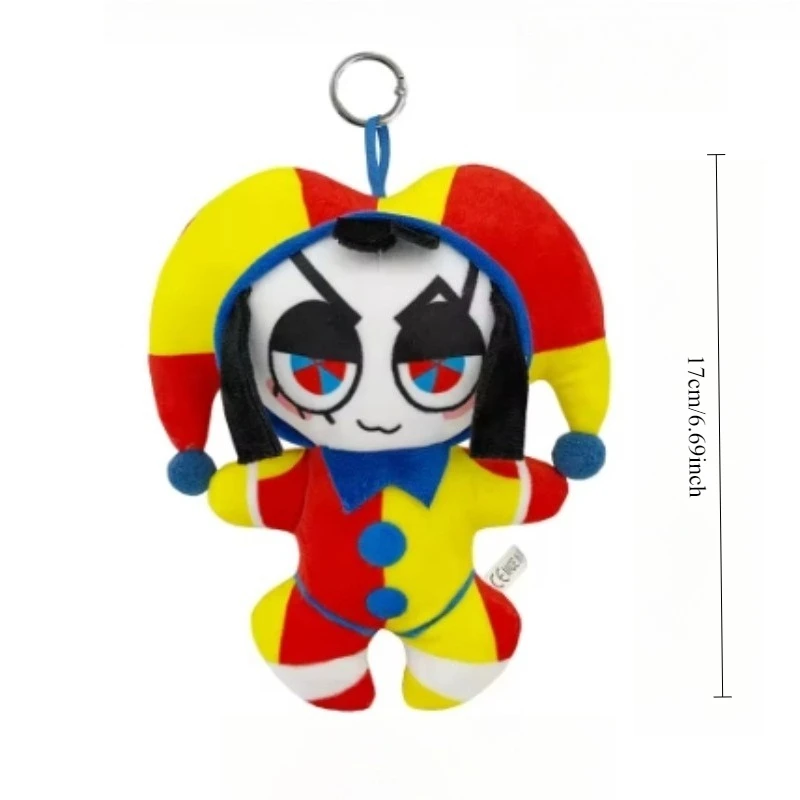 25CM Amazing Digital Doll Circus Maid Jax Plush Magical Rabbit Clown Cartoon Periphery Suitable Fans Home Collection Decoration image 3