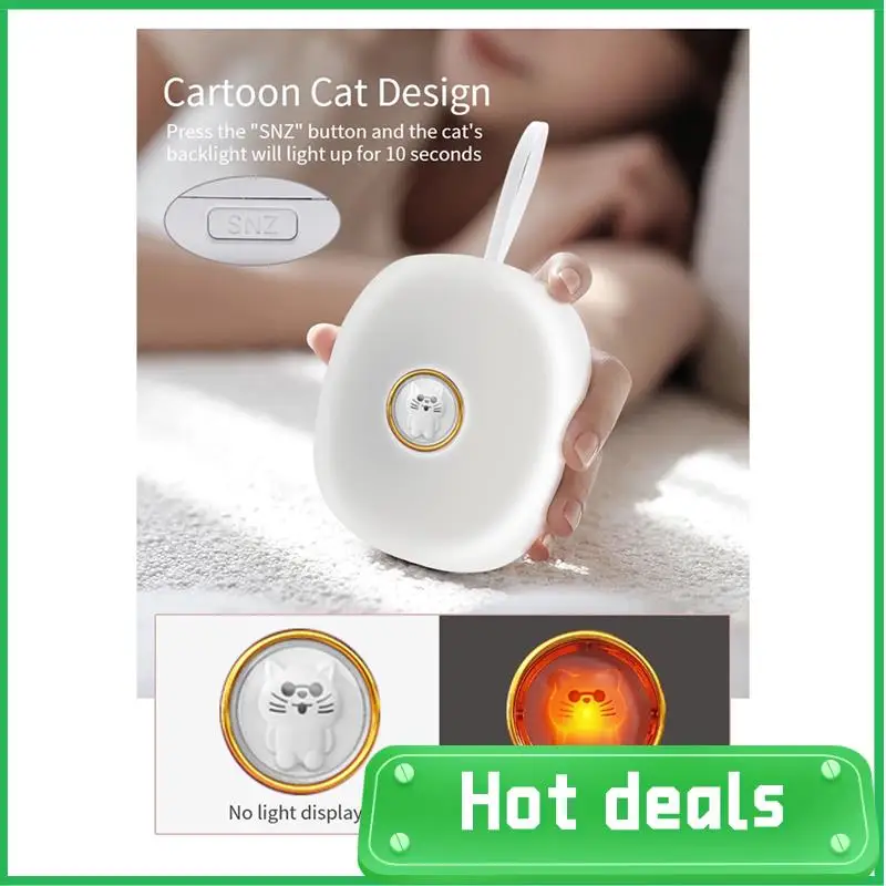 

Wake Up Artifact Shaker Impact For Hearing Impaired Snooze Student Cartoon Clocks Light Reminder No Distrub