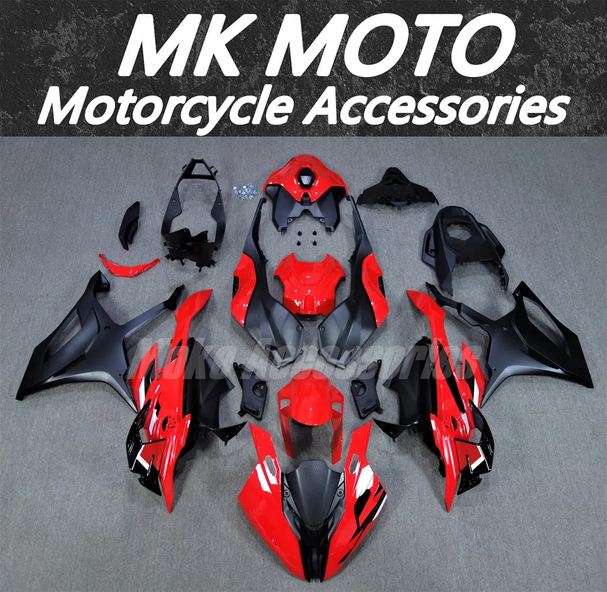 

Комплект обтекателей для мотоцикла Moke, подходит для кузова S1000rr 2023 2024 23-24 дюйма, красного и черного цвета