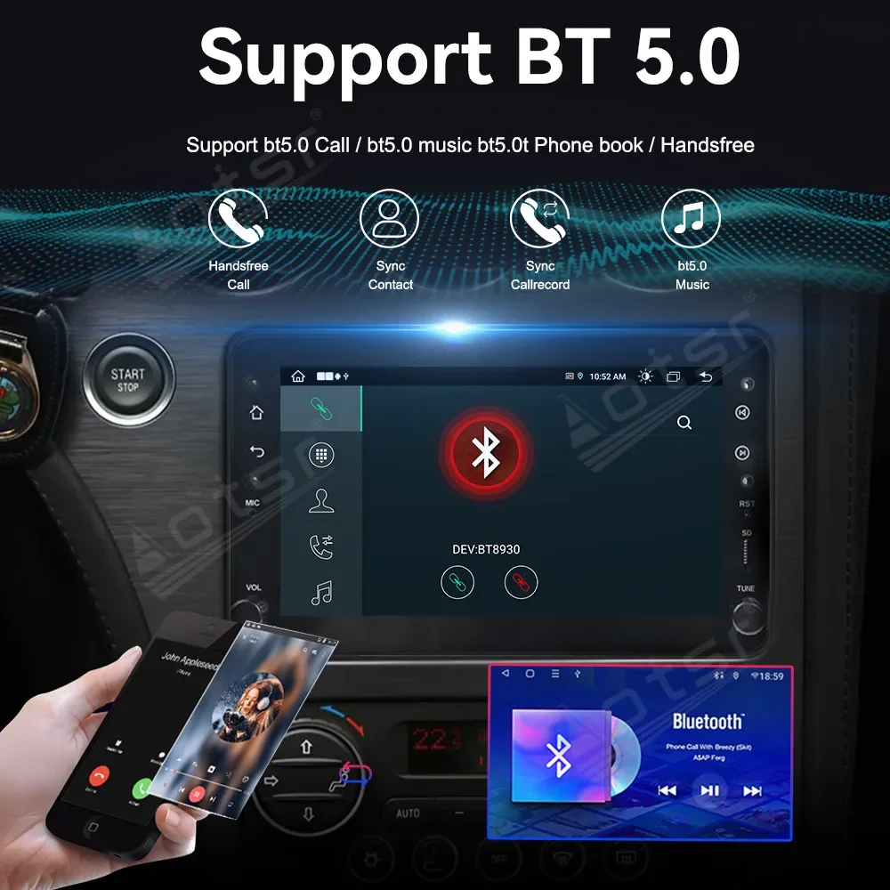 7 Inch Android 13 CarPlay Car Radio for Alfa Romeo 2005-2011 GPS Navigation 8 Core 4G HD Touch Screen Multimedia Player Head