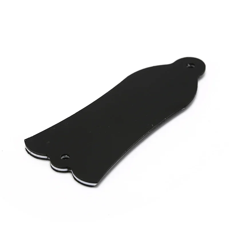 2 Holes Bell-shaped PVC Truss Rod Cover Plate Scroll Plate for Gibson LP SG Flying V ES Guitar Black - view 5