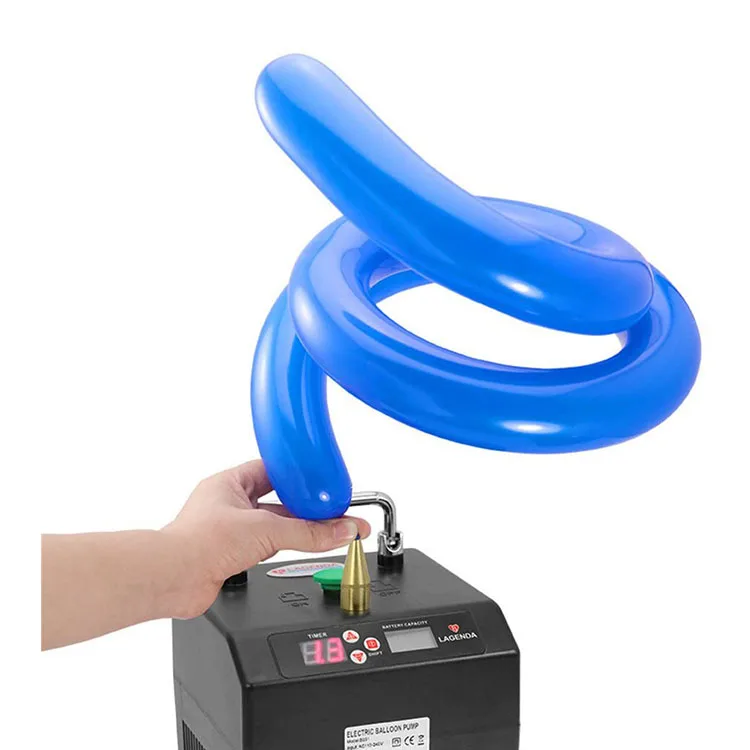 

Electronic Air Pump Single Nozzle Machine Portable Automatic Lagenda Inflator Balloon Pump