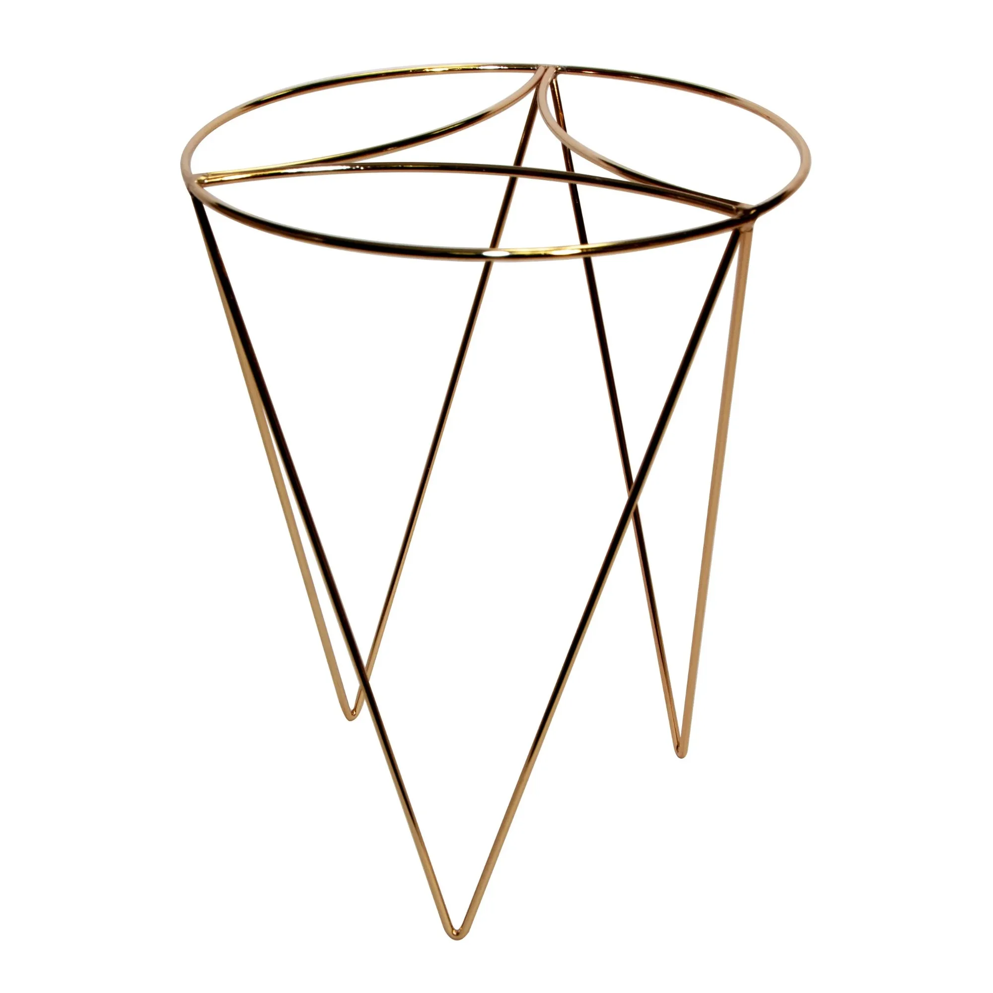 حامل نباتات معدني ذهبي عالي 13 بوصة من مينستايز #3