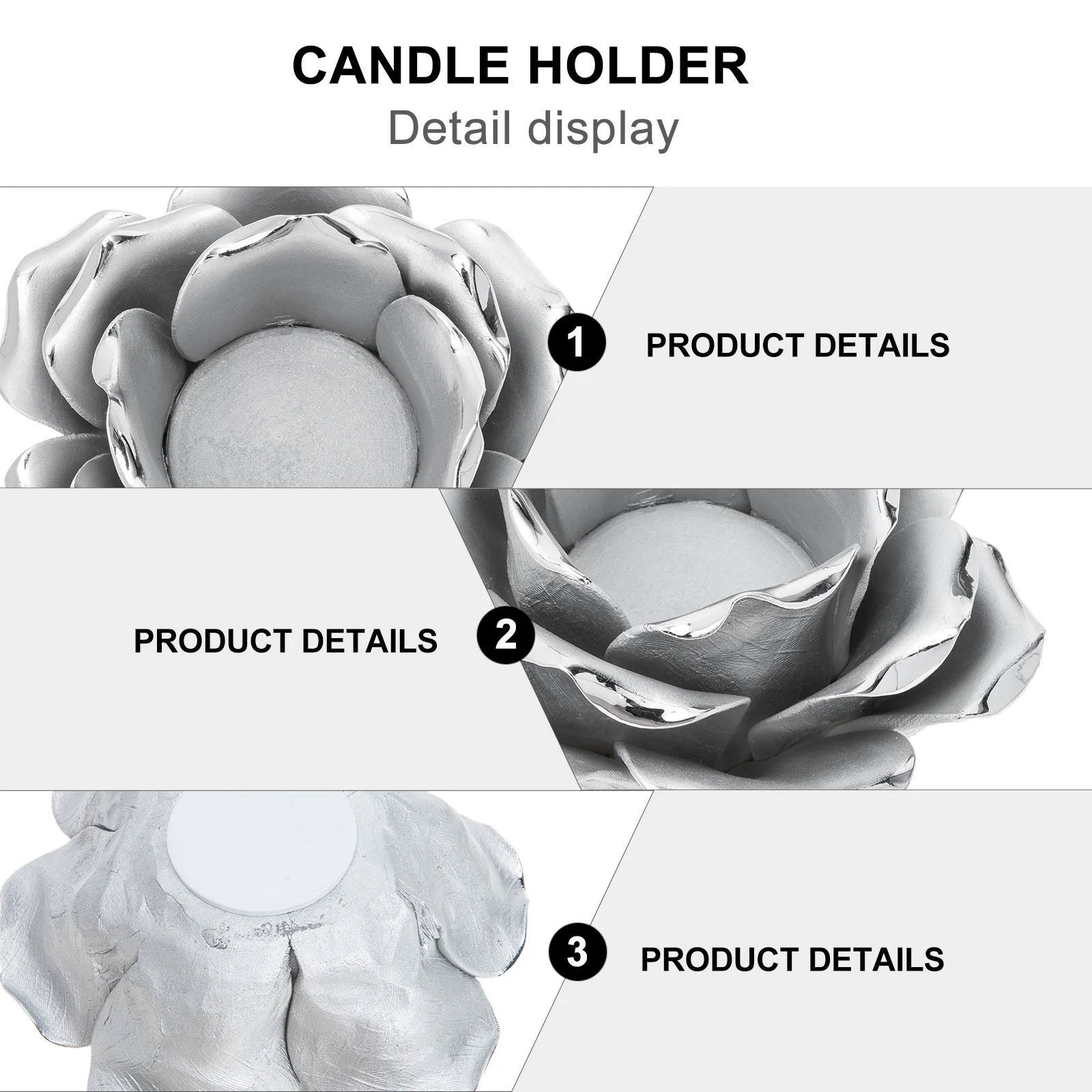 

Flower Shaped Ceramic Holder Rose Candlestick Romantic Decorative Table Home Accent Holder Flower Candlestick