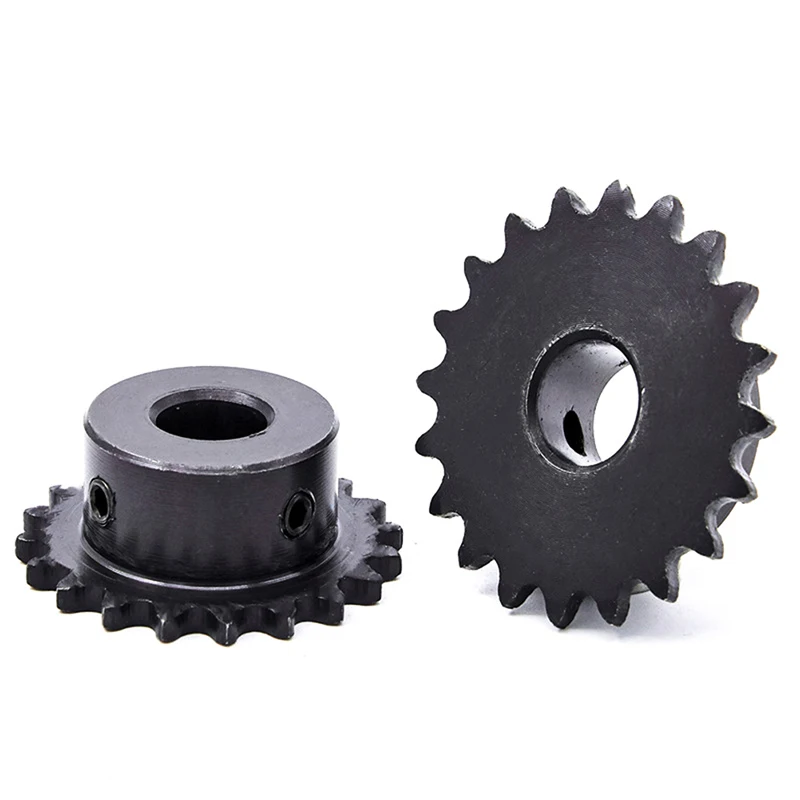 04C Chain Gear 45# Steel 10 Teeth Industrial Sprocket Wheel With Top Wire Bore 5MM 6MM 8MM 10MM