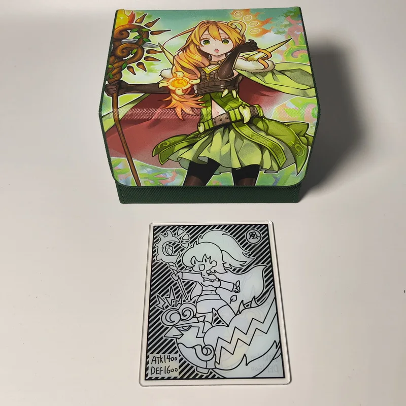 Yu Gi Oh Acg Card Box Ritual Beast Tamer Lara Anime Game Ocg Tcg Ptcg Trading Card Storage Box Pu Leather Collection Box 100+