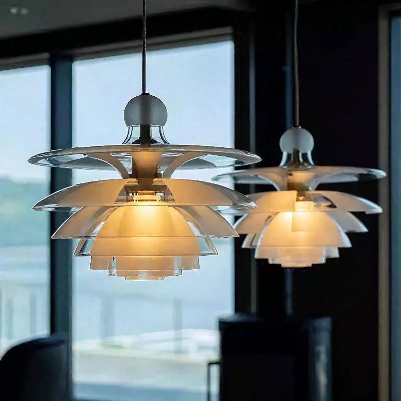 Acrylique pomme de pin suspension pour chambre salon salle à manger étude Design créatif décor à la maison plafond lustre lumière