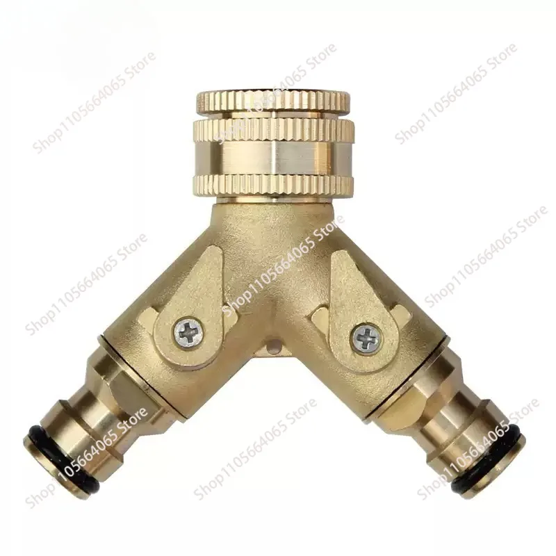 washing machine faucet adapter, one point, two three-way valve, water diverter, water pipe connector accessories 1pcs