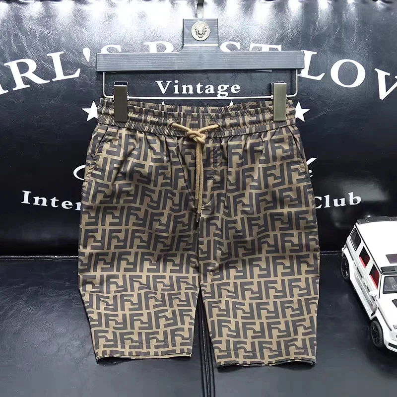 

Летние FF современные трендовые шорты с принтом для мужчин и женщин, дышащие, быстросохнущие, гибкие, удобные, уличные, повседневные, пляжные, мото