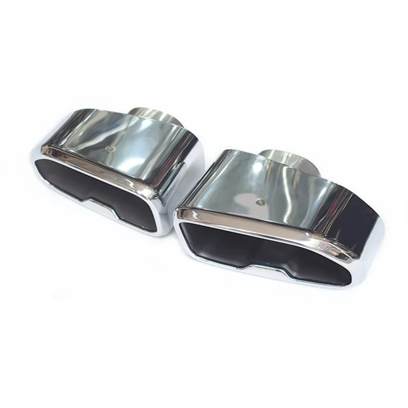 Hot selling： X3 X4 2018-2021 G01 G02 G08 Tailpipe Muffler Tip Nozzle Stainless Steel Exhaust Pipes for Square Mouth