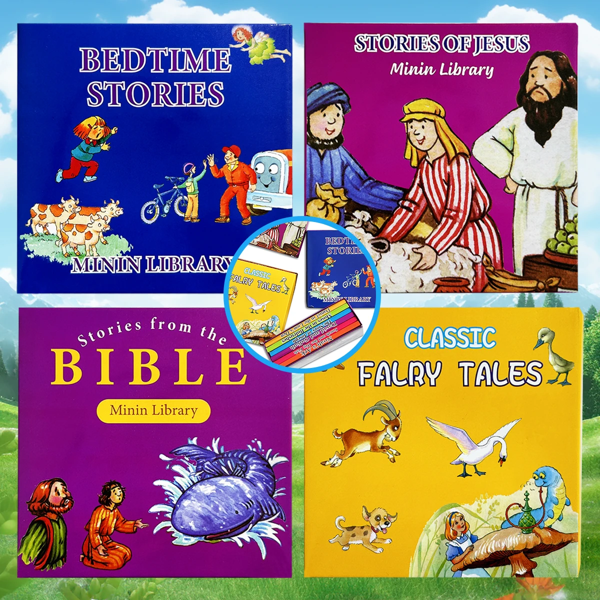 Plusieurs types de livres de contes - Histoires au coucher, histoires bibliques, livre pour enfants de contes de fées classiques