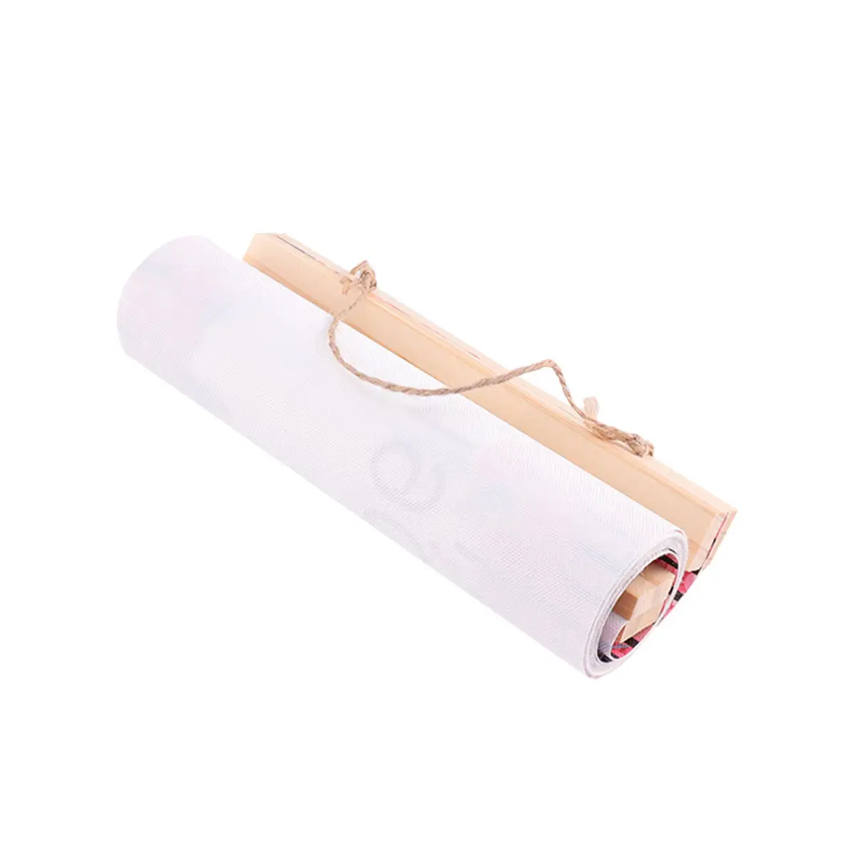

1pc Rose Flower Pattern Kids Growth Chart Wooden Canvas Height Measurement Ruler Waterproof Wall Hanging Decor For Nursery