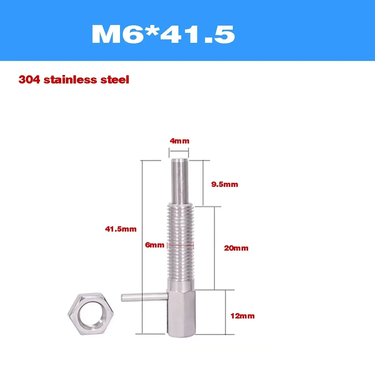 

Automation Bolt M6-M16 L-Shaped Spring Knob Plunger Indexing Pin / 304 Stainless Steel Positioning Pin