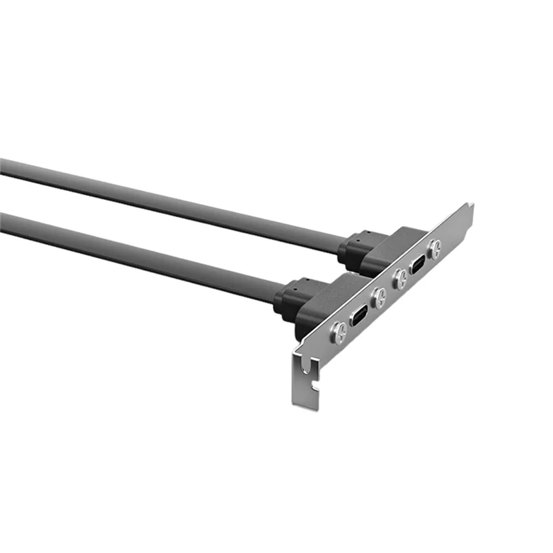 USB3.1 Baffle Cable 19PIN/TYPE-E To TYPE-C Front C Mother Chassis PCI Bit 10Gbps Short Flat Cable A Easy To Use -50Cm