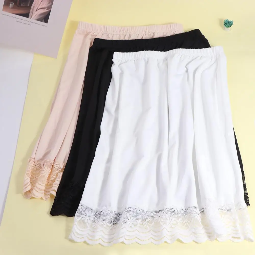 

Lace Flower Women's Dress Underskirt Slips Innerwear Half Length Safety Skirt Petticoat Skirt Accessories Loose