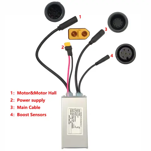 Contrôleur de moteur sans balais pour vélo électrique LSW862-79-4F 24V 15A pour Scooters électriques vtt, accessoires de gros vélo, contrôleur de vitesse