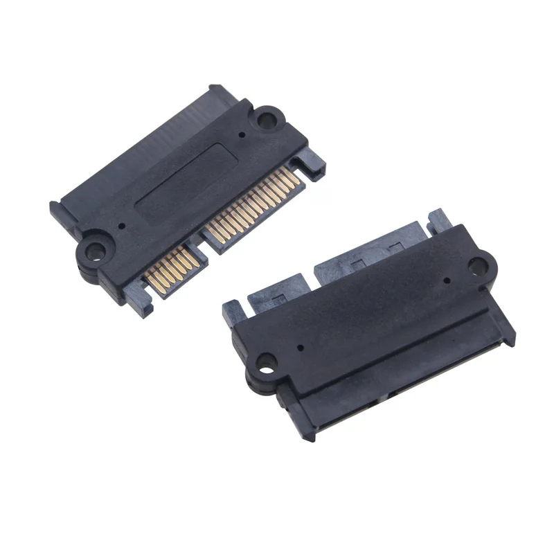 SATA 22PIN ตัวแปลงชายหญิงซาต้า 7+15 พินข้อมูลอะแดปเตอร์ขยายฮาร์ดไดรฟ์ฮาร์ดดิสก์ตัวเชื่อมต่อ