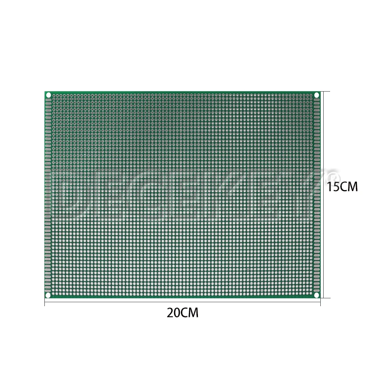 1PCS PCB Prototype Board 15x20cm Double Side Protoboard Green Fiberglass Plate Diy Universal Circuit Boards