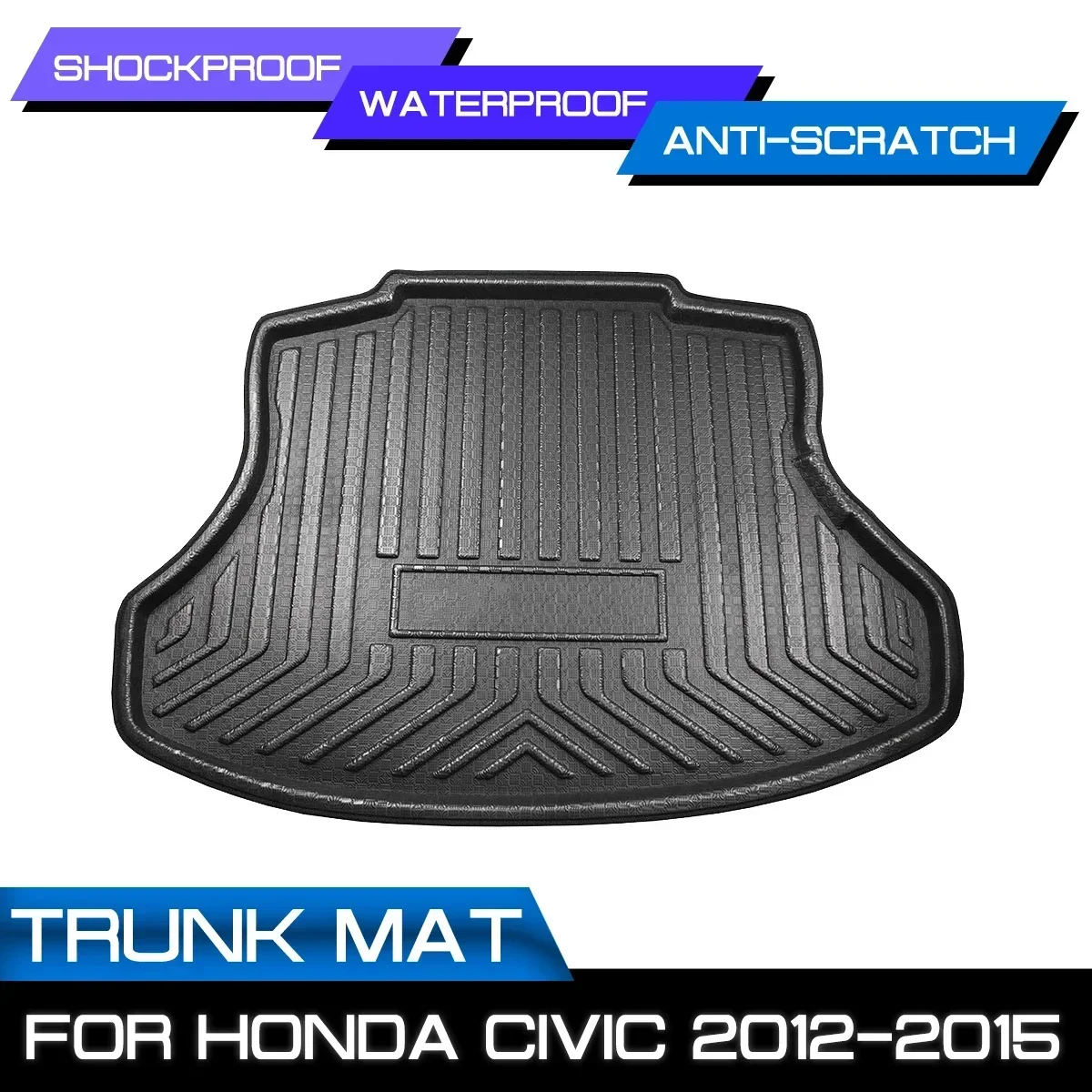 

Car Rear Trunk Boot Mat Waterproof Floor Mats Carpet Anti Mud Tray Cargo Liner For Honda Civic 2012 2013 2014 2015