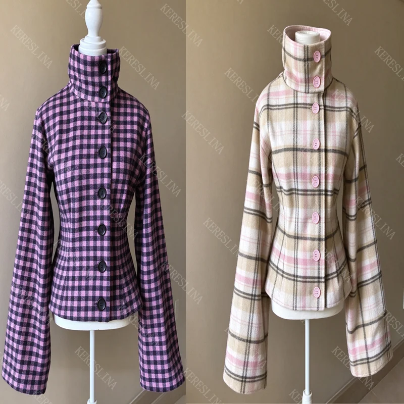 fashion versatile casual O-neck streetwear new women's coat Striped pattern printed retro Y2K autumn-winter women's hoodie coat