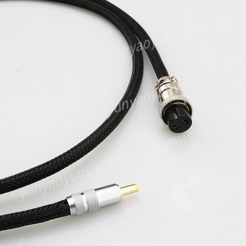 HI-End Silver Plate Wire 16-2 Pin to 5.5*2.1mm/2.5mm 3.5*1.3mm Cable Phono amplifier Linear power supply cable