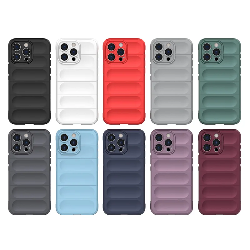 For Apple iPhone 15 Pro Max Case Funda For iPhone 15 14 13 12 Pro Max Conque Armor Para Silicone back Case For iPhone 15 Pro Max