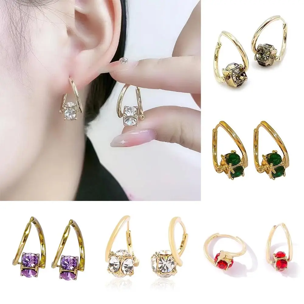 1 Pair Copper Magnetherapy Germanium Earrings Therapy Luxury Magnetic Therapy Earrings Colorful Lymphvity Magnetherapy Earring