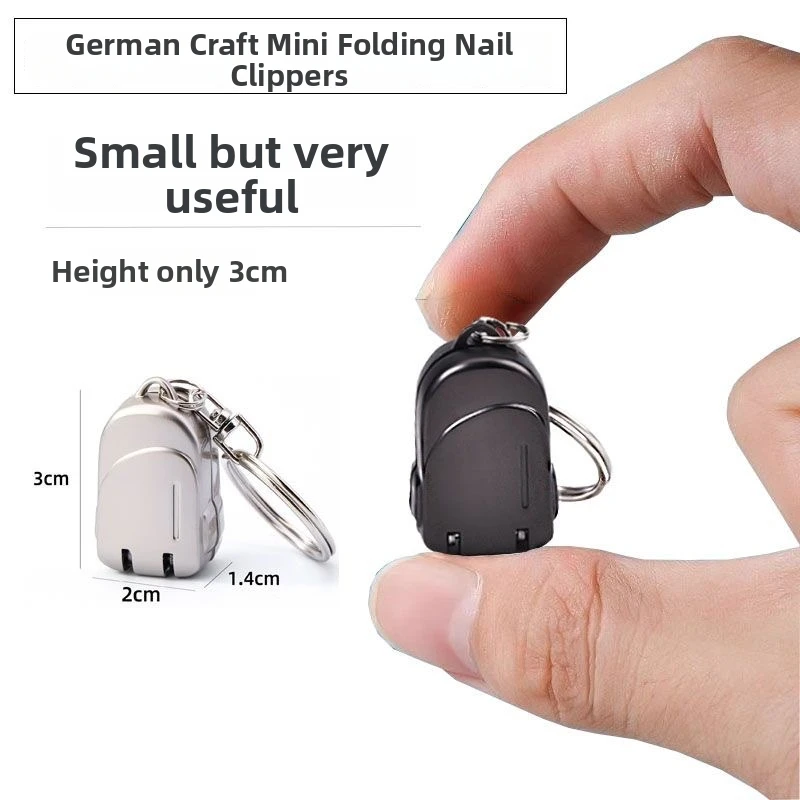 The New Nail Clipper Comes With A Foldable Stainless Steel Keychain, Mini Pendant, Nail Clipper, And Nail Clipper