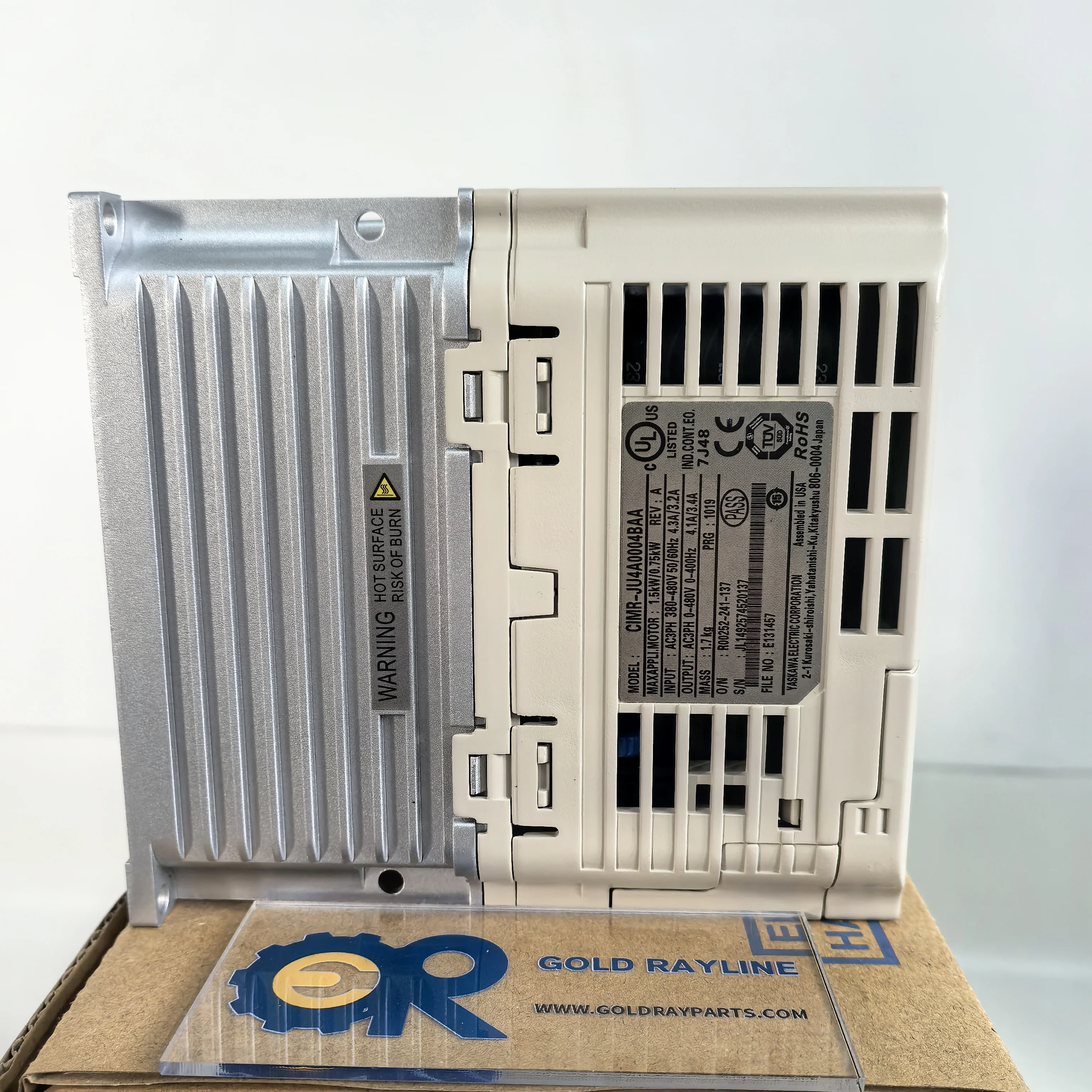 New In Box Yaskawa CIMR-JU4A0004BAA Inverter 1 Year Warranty