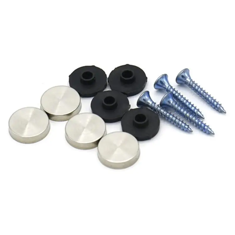 652F Billboards Decoration Glass Fasteners Mirror Fixing Screws Stainless Steel Screw Cover Furniture Hardware Accessory