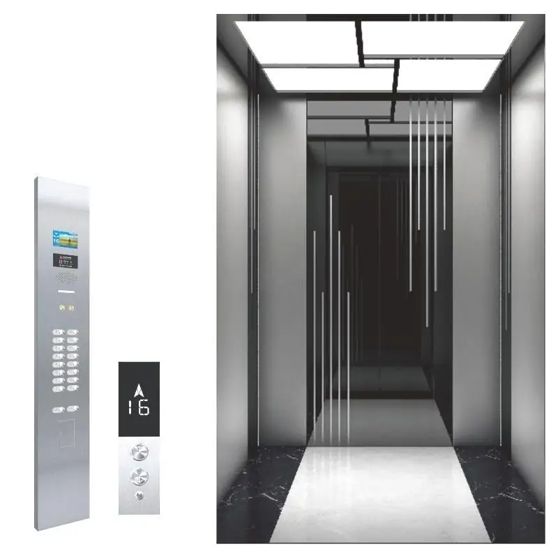 Office Passenger Elevator 900kg 1.5m/s 9 Floors Destination Control for Corporate Tower Business Center High Efficiency Sale