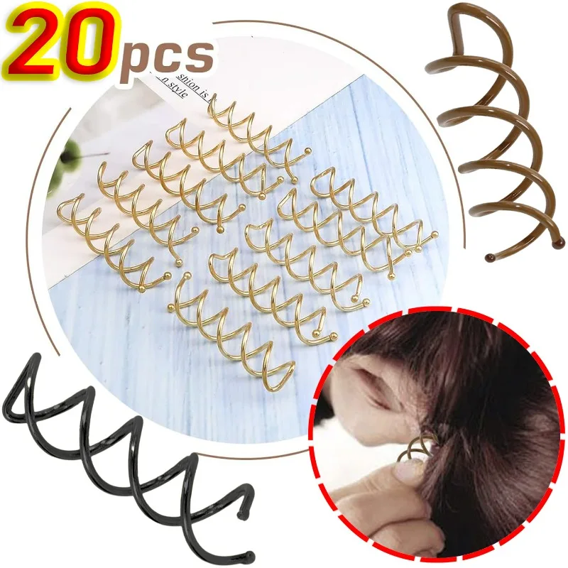 Épingle à Cheveux en Spirale Minimaliste pour Femme et Fille, Cordon Torsadé, Hélicoïdal, Forme de macro Féminins, Épingle à Cheveux, Vêtements de Sauna, Accessoire