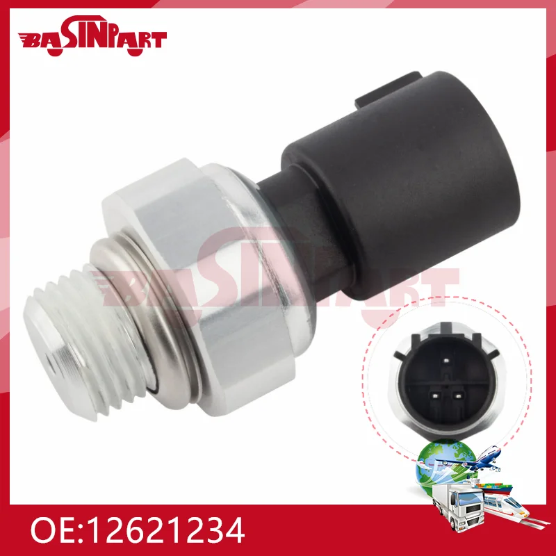 12621234 Engine Oil Pressure Sensor Fit for Buick Lacrosse Cadillac Escalade Chevy Express Silverado Suburban Tahoe GMC Sierra