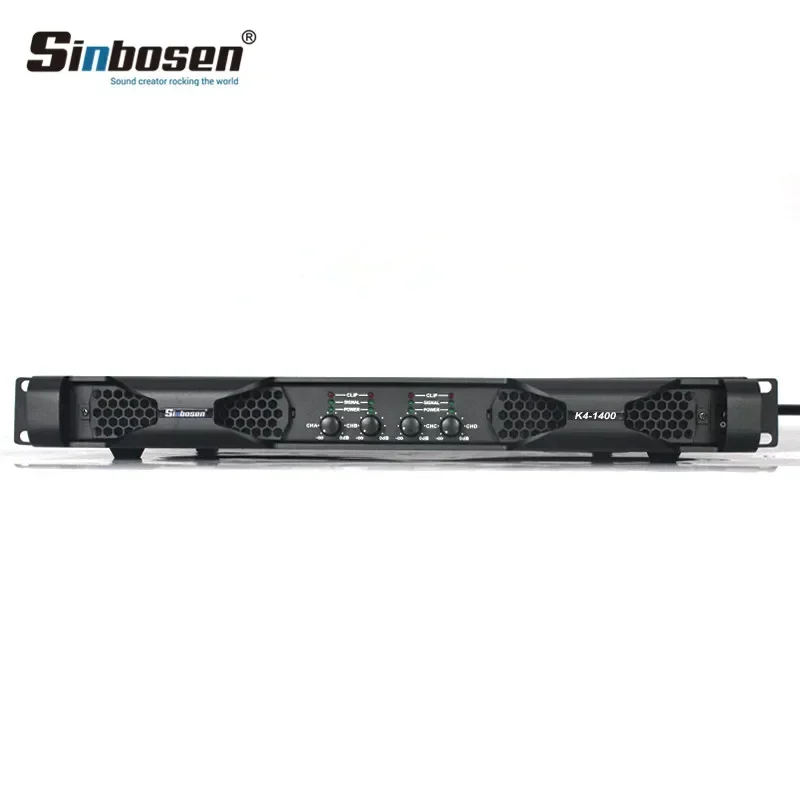 Factory direct sale digital 4CH K4-1400 live sound amp 1500watt stereo audio dj party amplifier