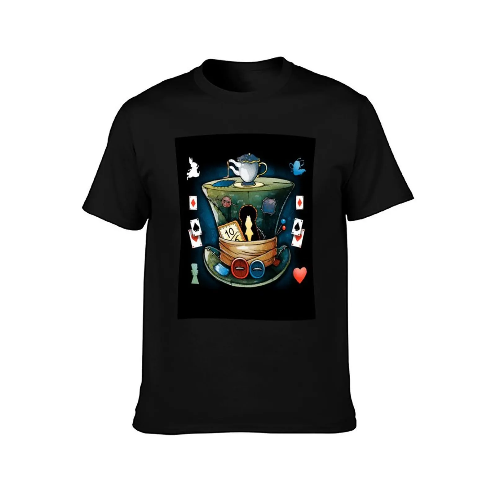 Crazy hatter T-Shirt Classic Basic Casual T-Shirt