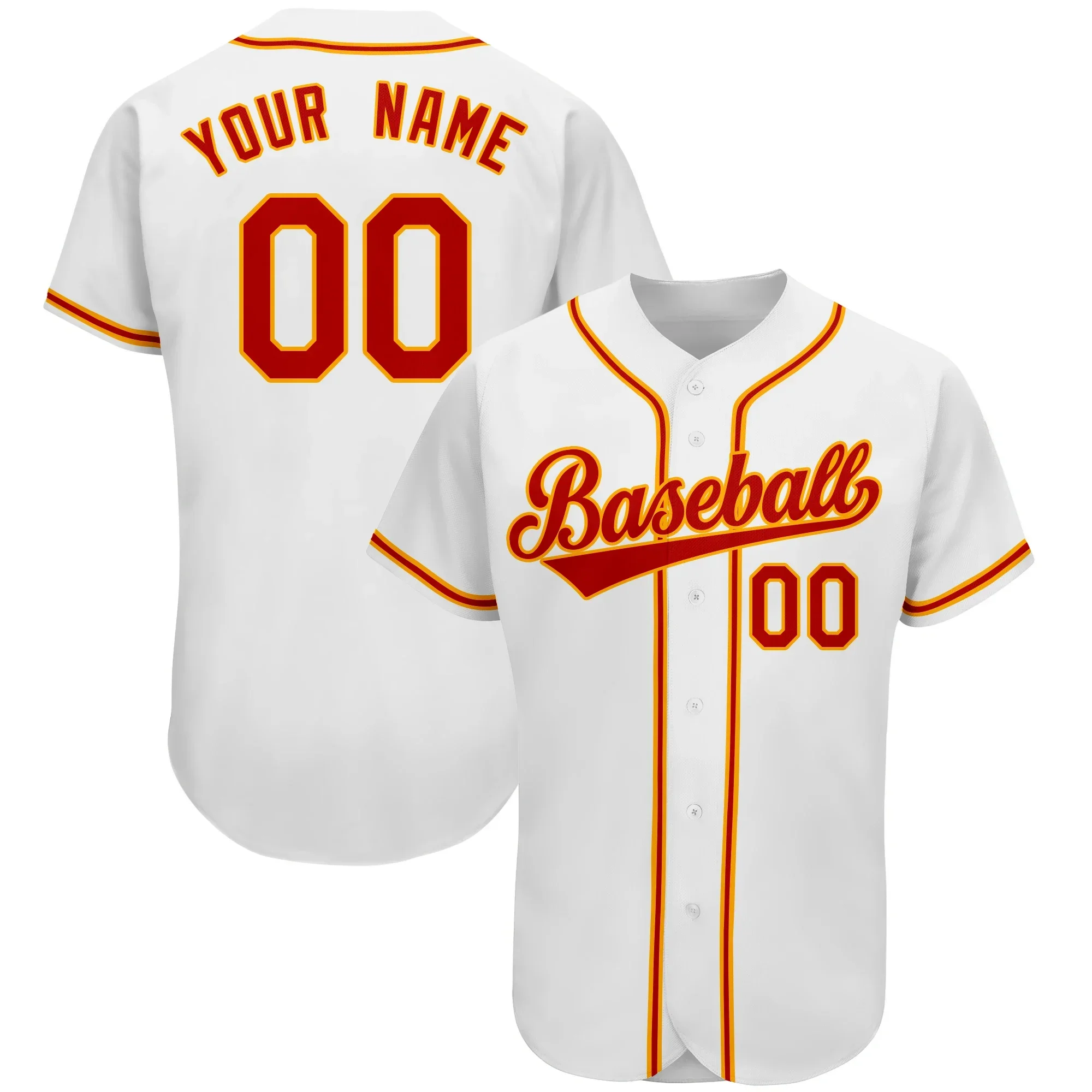 Custom Embroidery Baseball Jersey Breathable-Design Softball Tee Shirts With Team Name/Number-Personalize Adult/Youth Sportwear