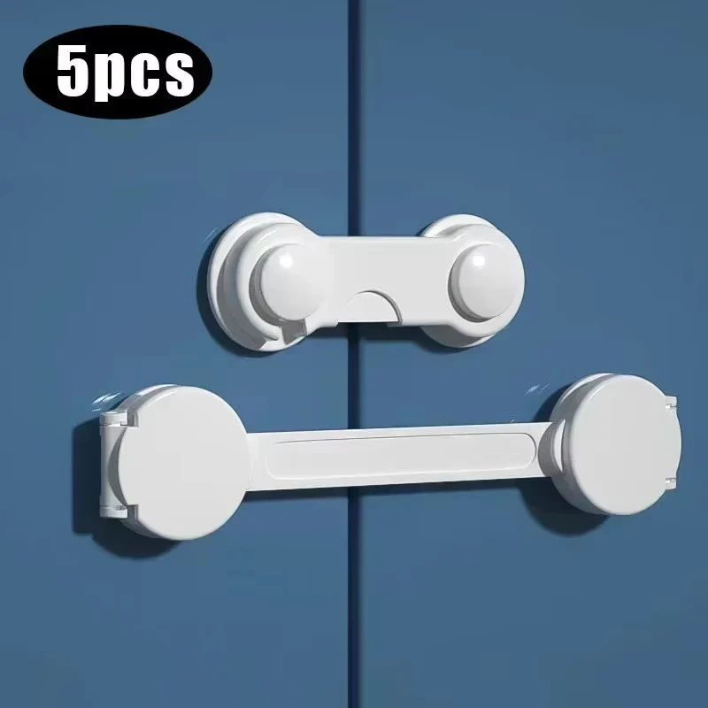 Drawer Safety Lock Cabinet Proof Lock Multifunctional Self Adhesive Home Door Latch Anti Open Furniture Fridge Security Accessor