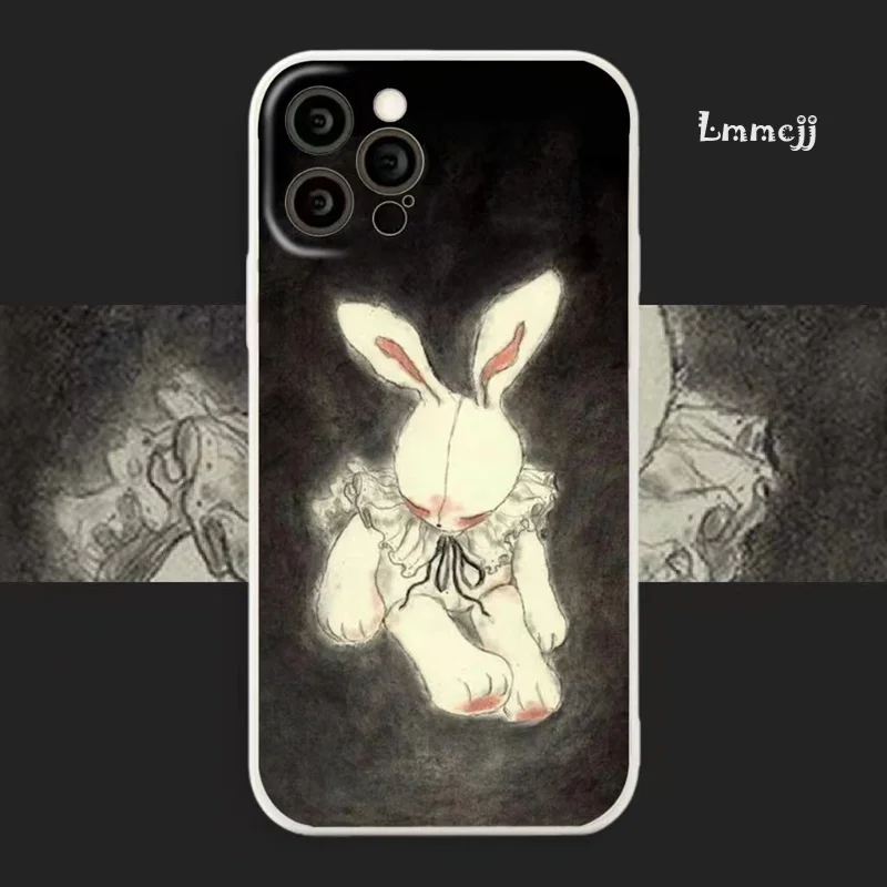 Lmmcjj Cool Rabbit Phone Case For Samsung Galaxy A54 5G A53 A52 S23 Ultra A22 A23 S21 FE A13 A14 S22 Plus Silicone Phone Cover