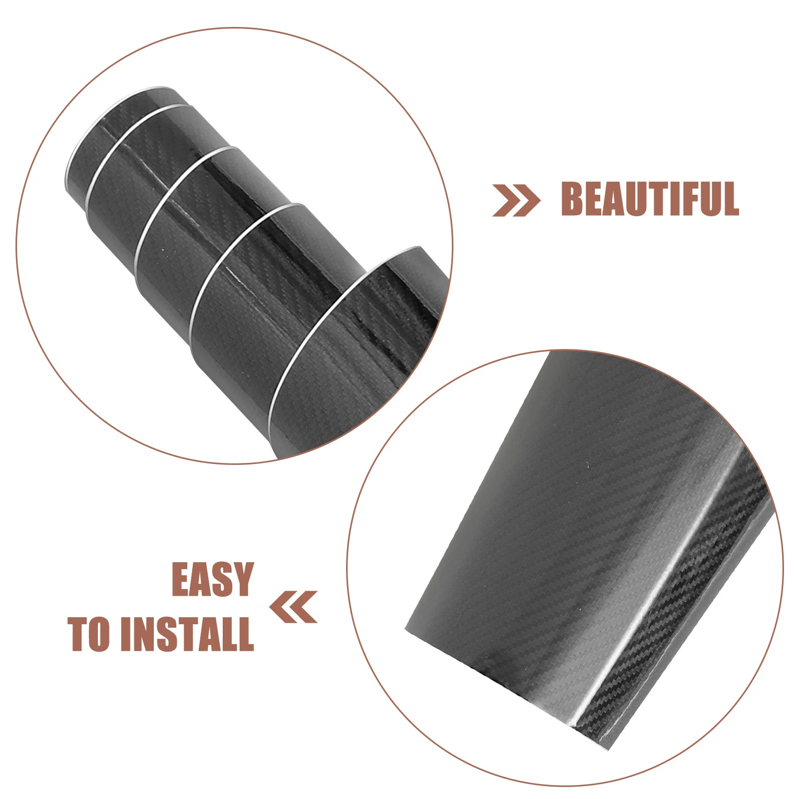 

1 Roll Carbon Fiber Car Film Self-Adhesive Diy Wrap Sticker For Interior Exterior Body Protection Decorative Decal Scratch