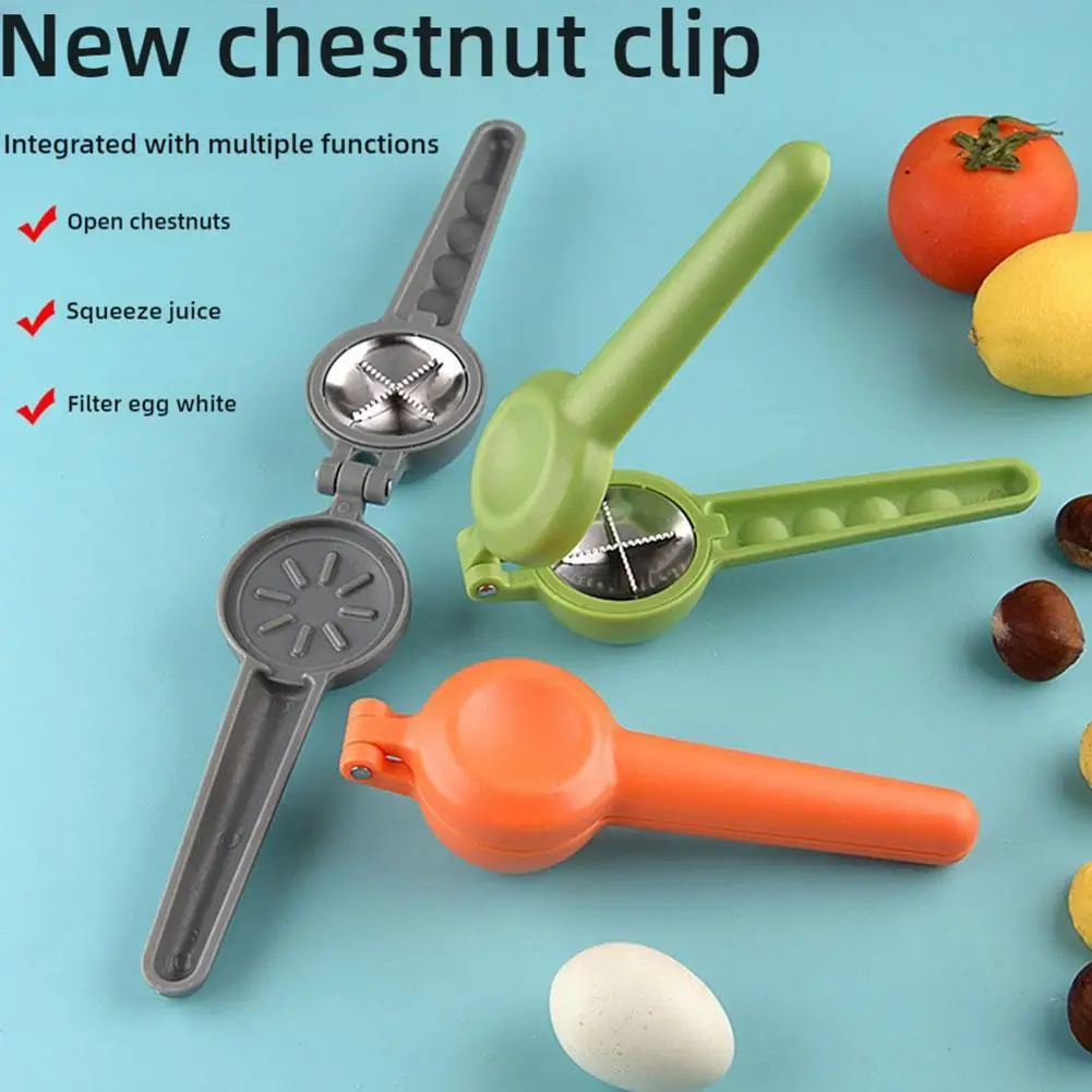 3 in 1 Multifunction  Chestnut Clip Nut Clark Peeler Anti-Rust Chestnuts Cutting Clamp Kitchen Gadgets Kitchen Accessories