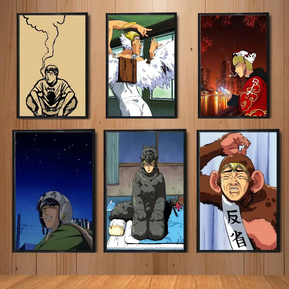 

Abstract GTO Eikichi Onizuka Poster Prints Wall Art Painting Picture Gift Living Room Bar Restaurant Dec Sticker Large