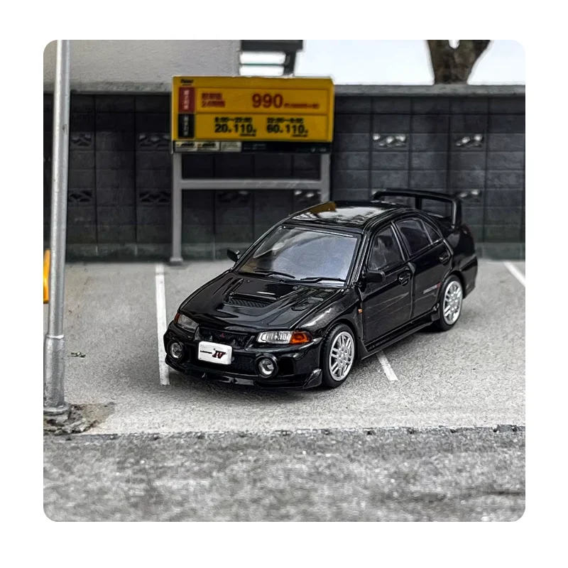 

POPRACE Масштабная модель автомобиля Evolution 4-го поколения 1:64, имитация из сплава, статическая коллекционная модель для демонстрации, сувенир, украшение