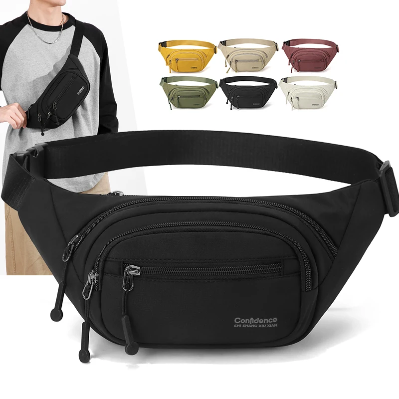 

Large Capacity Mobile Waist Bag Men Women Multifunctional Water Resistant Fanny Pack Durable Crossbody Belt Bag For Business